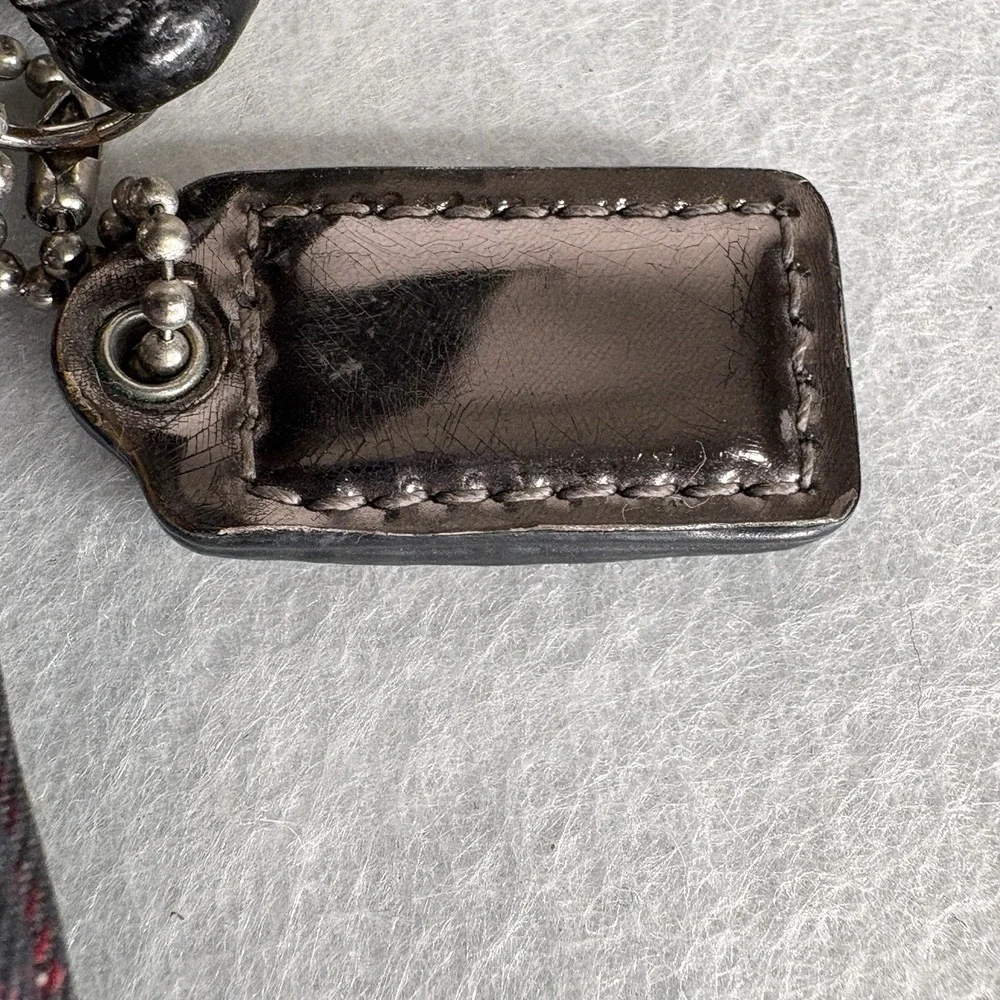 VTG Y2k Coach Poppy Tartan Plaid Wristlet Cigarette Phone Steampunk Holiday 90s